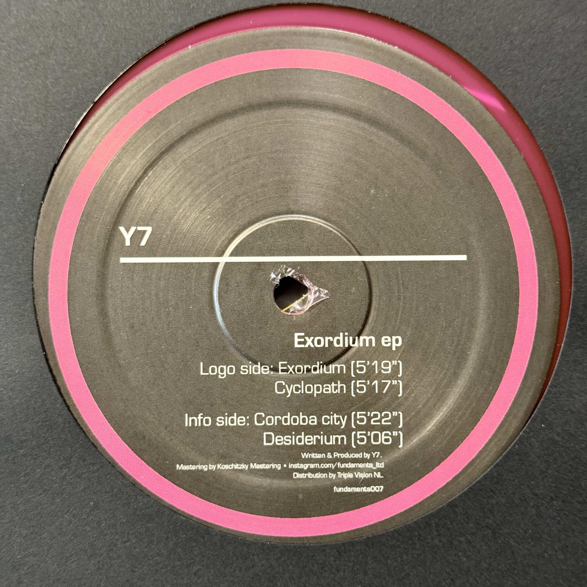 Y7 | Exordium EP | FUNDLTD007